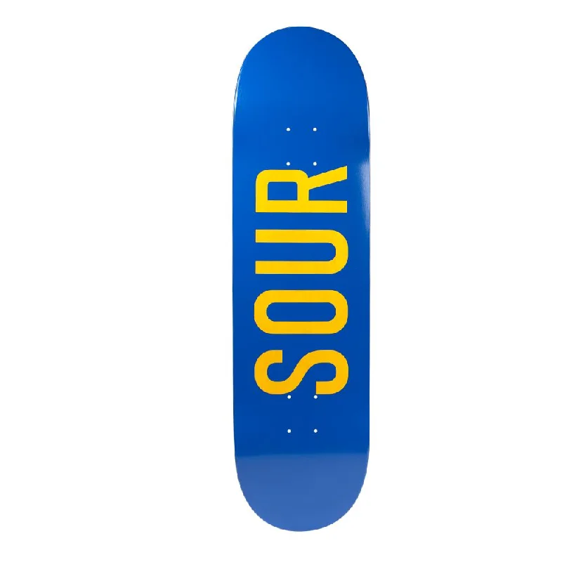 Skateboard Deck for Smooth Surface Tricks-Sour Solution 'Army' Blue/Yellow (S2) Skateboard Deck - 8.5"