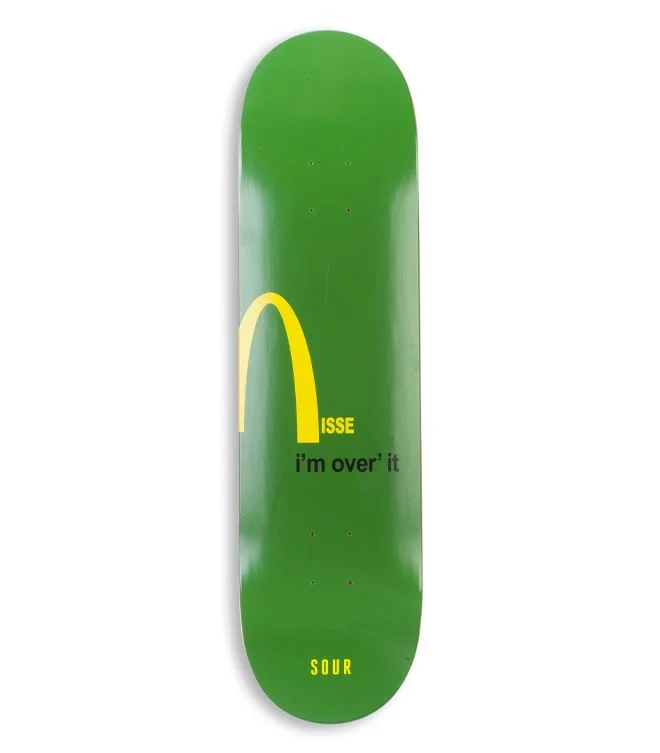 Skateboard Deck for Durable Rides-Sour Solution Nisse Over It Green  Skateboard Deck - 8.375"