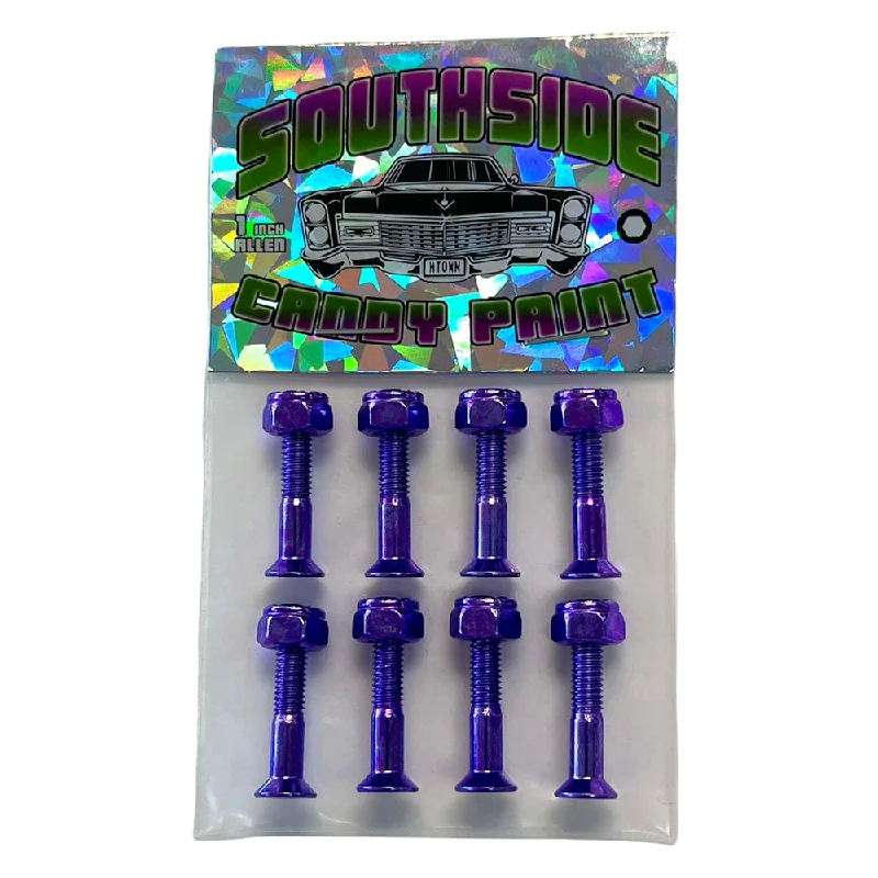 Long-Term Use Skateboard Hardware-Southside Candy Paint Hardware Purple 1 inch Allen