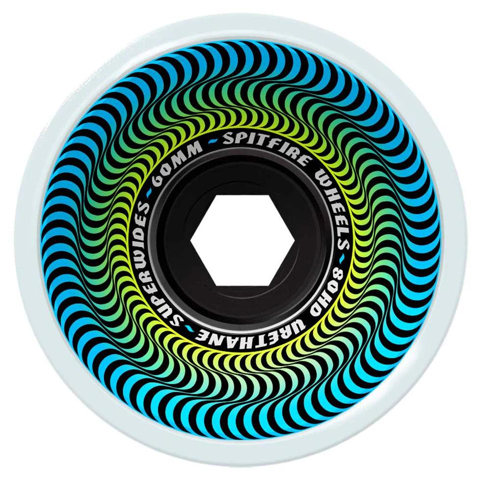 Skateboard Wheels with Soft Urethane-Spitfire 80HD Superwide Wheels