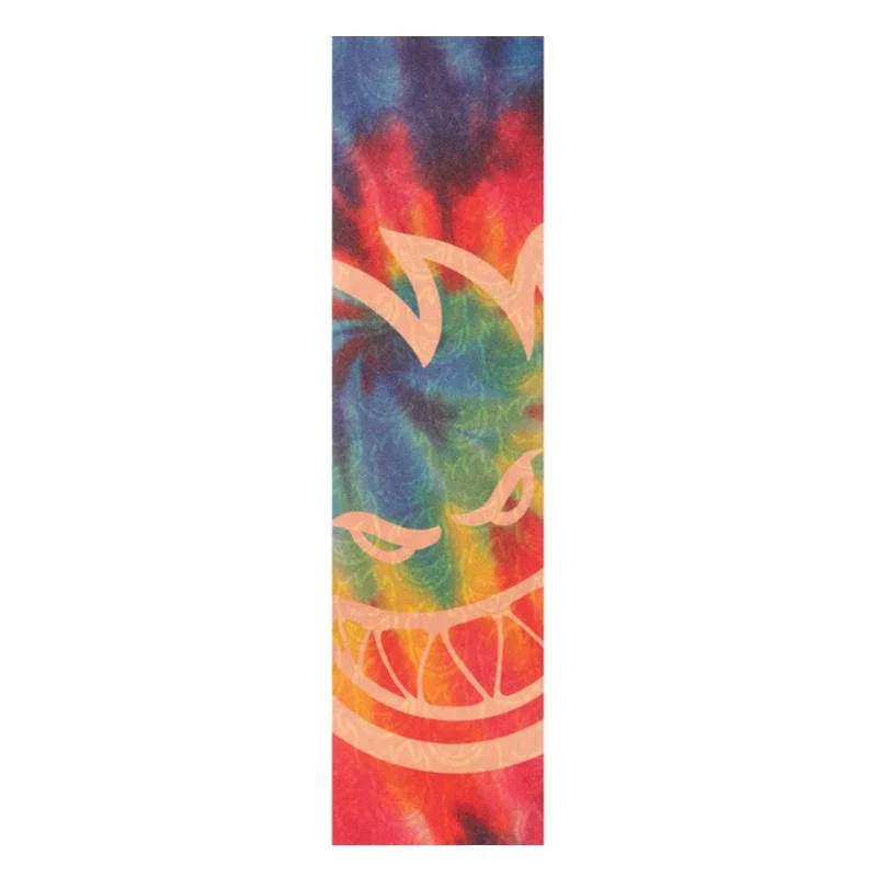 Skateboard Grip Tape for Custom Deck Art-Spitfire Big Head Tie Dye Clear Griptape