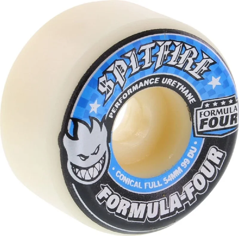 Skateboard Wheels with Hard Urethane-Spitfire Formula Four 99a Conical Full Wheels