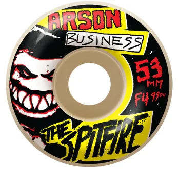 Skateboard Wheels for Nature Trails-Spitfire Formula Four 99a Arson Business Wheels