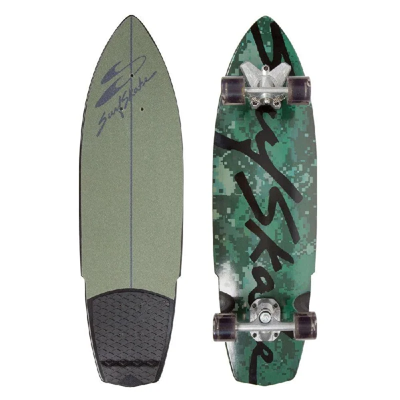 Skateboard for Surf Style-Surfskate Swelltech Hybrid Camo 36" Complete