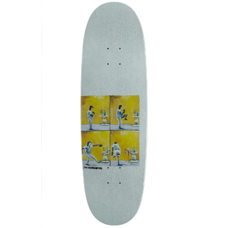 Skateboard Deck for Streetwear Fans-The Heated Wheel Fastball Egg Skateboard Deck - 9.25"