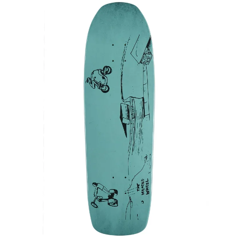 Skateboard Deck with Abstract Patterns-The Heated Wheel Freeriders Skateboard Deck - 9.50"