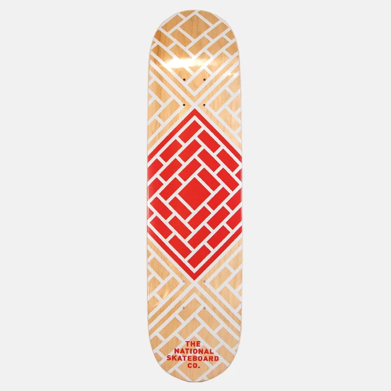 Skateboard Deck for Skate Competitions-The National Skateboard Co. - 7.75" - Classic Natural Skateboard Deck - (High Concave)