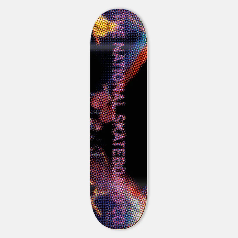 Skateboard Deck with Shallow Concave-The National Skateboard Co. - 8.6" Knebworth Halftone Skateboard Deck (Square Shape)