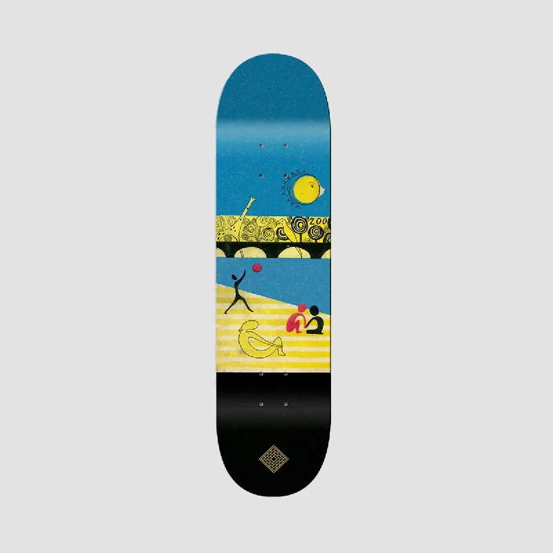 Skateboard Deck with Low Kick-The National Skateboard Co Midday High Concave Skateboard Deck - 8.375"