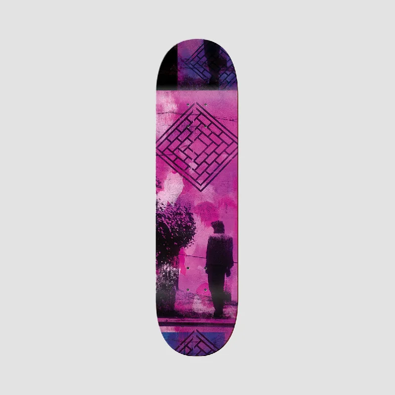 Skateboard Deck with Heat-Transfer Graphics-The National Skateboard Co River Man 1 Square Concave Skateboard Deck - 8.375"