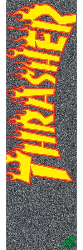 Skateboard Grip Tape for Enhanced Precision-Thrasher Flame MOB Griptape 9" x 33"