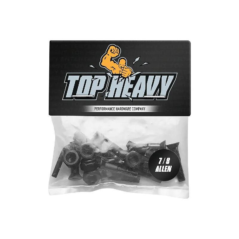 Skateboard Hardware With Locking Nuts-TOP HEAVY - Heavy Hardware 7/8" Allen