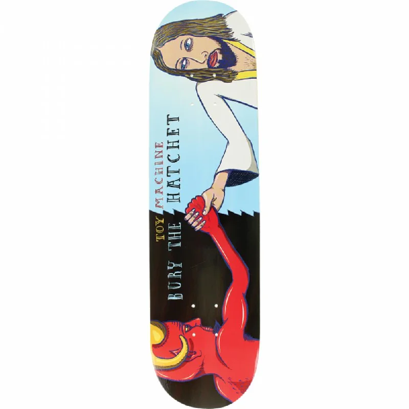 Skateboard Deck with Abstract Patterns-Toy Machine Bury The Hatchet 8.0" Skateboard Deck