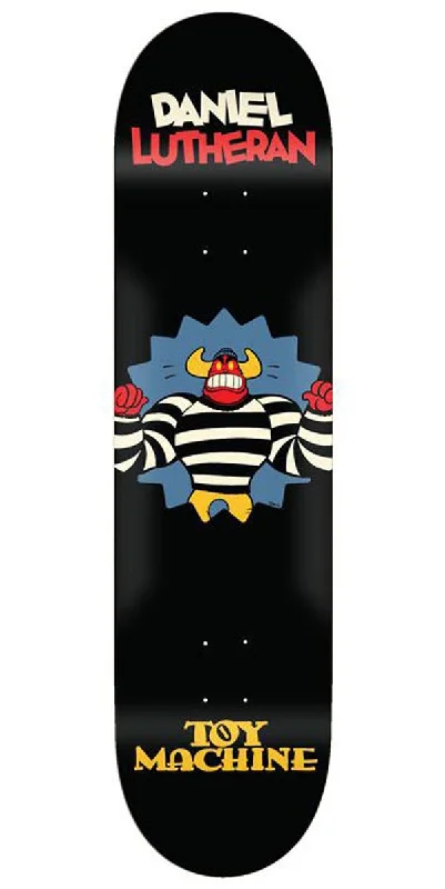 Skateboard Deck with Concave Shape-Toy Machine Lutheran Toons Skateboard Deck - 8.38"