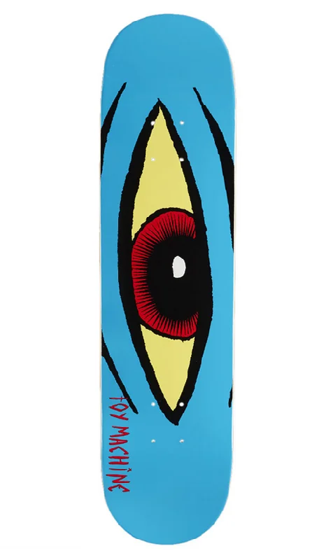 Skateboard Deck for Tech Deck Style-Toy Machine Sect Eye Blue Deck 7.875in