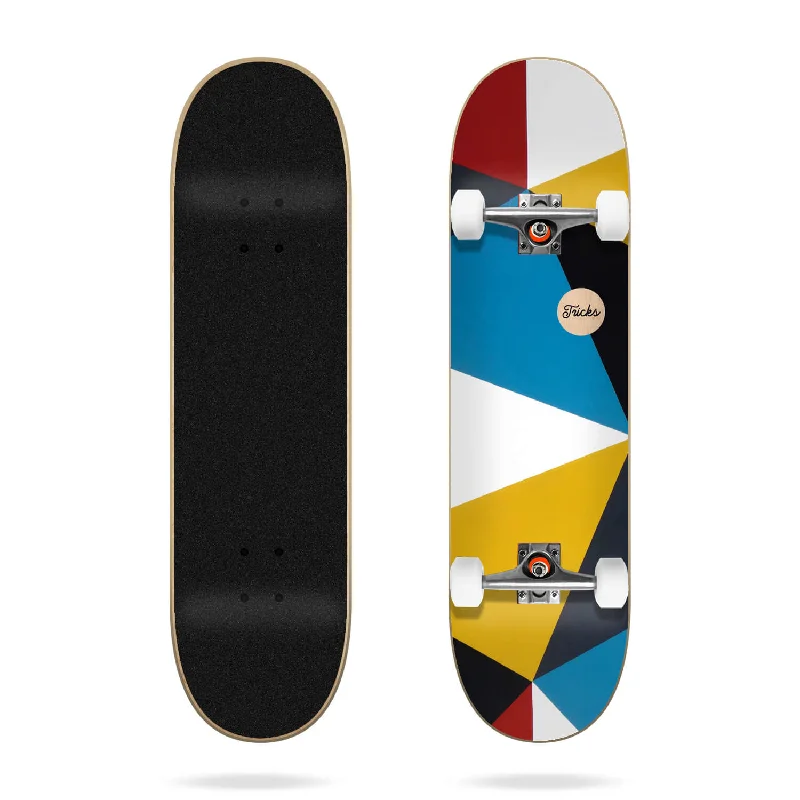 Skateboard with Modern Design-Tricks Geo Complete Skateboard - 8"