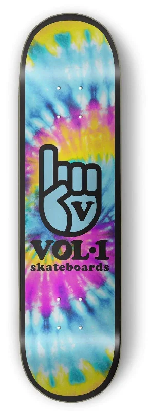 Skateboard Deck for Lifestyle Riders-Vol.1 Dye Logo Blue/Yellow Skateboard Deck - 8.0"