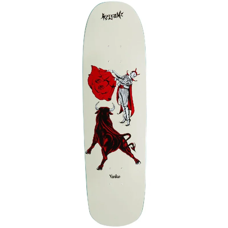 Skateboard Deck for Iconic Skateboarders-Welcome Matador On A Panther Skateboard Deck - Bone - 9.00"