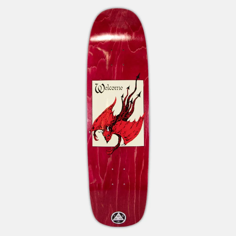 Skateboard Deck with Anti-Slip Surface-Welcome Skateboards - 8.75" Unholy Driver On Son Of Golem Skateboard Deck