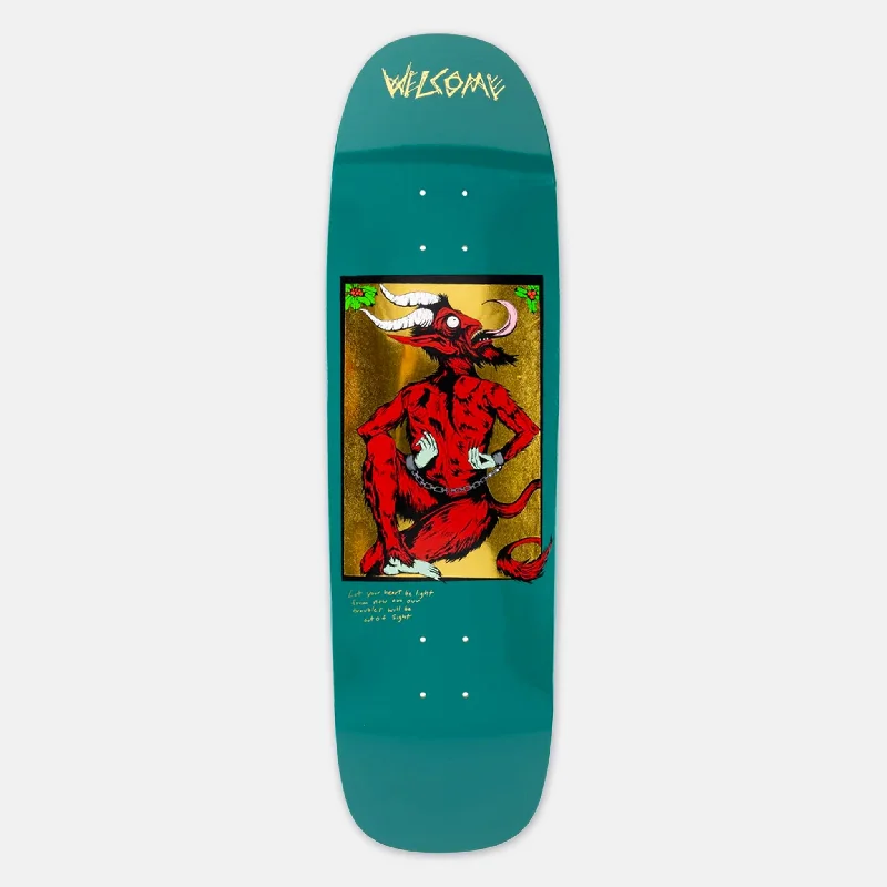 Skateboard Deck with Low Center of Gravity-Welcome Skateboards - 9.25" Krampus On Golem Skateboard Deck