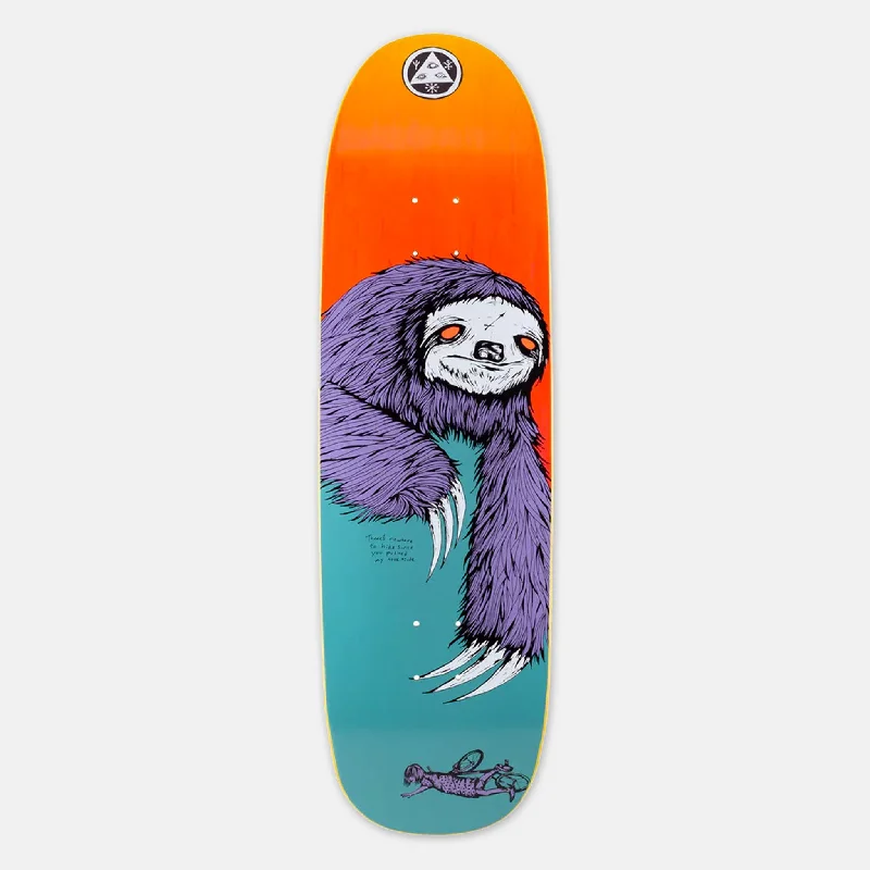 Skateboard Deck with Pro-Level Specs-Welcome Skateboards - 9.25" Sloth on Boline Skateboard Deck