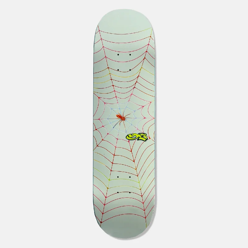 Skateboard Deck with Vintage Graphics-Yardsale - 8.5" Spider Web Skateboard Deck (Grey)