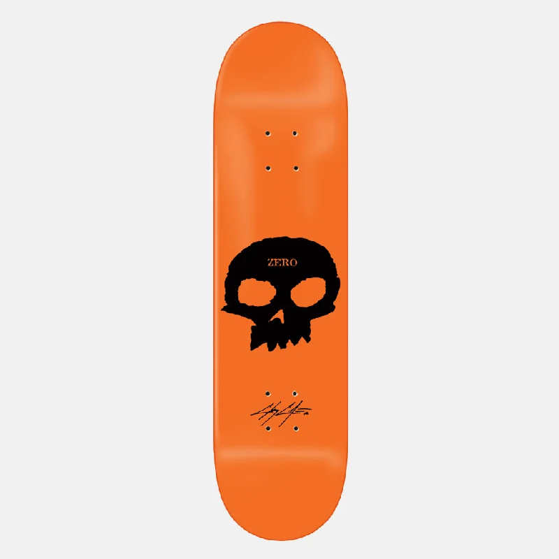 Skateboard Deck with Extra Flex-Zero Skateboards - 8.5" Chris Cole Signature Skull Skateboard Deck - Orange