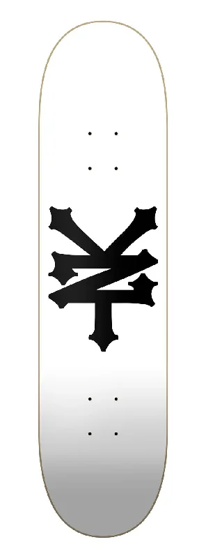 Skateboard Deck for Pro-Level Skaters-Zoo York 0G 95 Crackerjack Skateboard Deck White/Black 8.125"