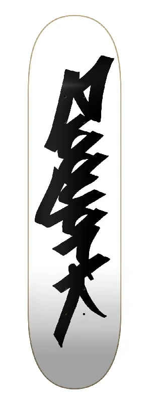 Skateboard Deck for Semi-Pro Skaters-Zoo York OG 95 Tag White/Black Skateboard Deck - 8.0"